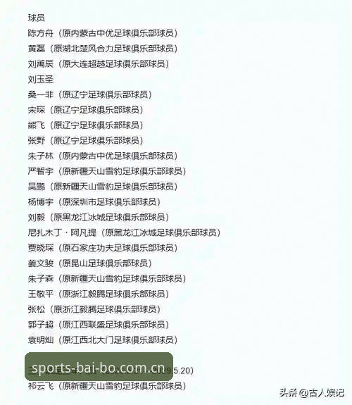 足坛反腐风暴vs净化行动：百博体育官网深度解析第三批禁足名单背后的博弈